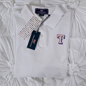 Men’s Vineyard Vines Texas Rangers Polo